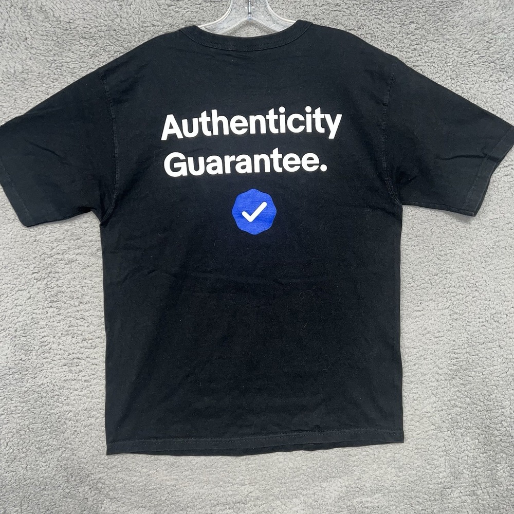 Champion eBay T Shirt Size M Black Sneaker Con Reselling Blue Check Tee